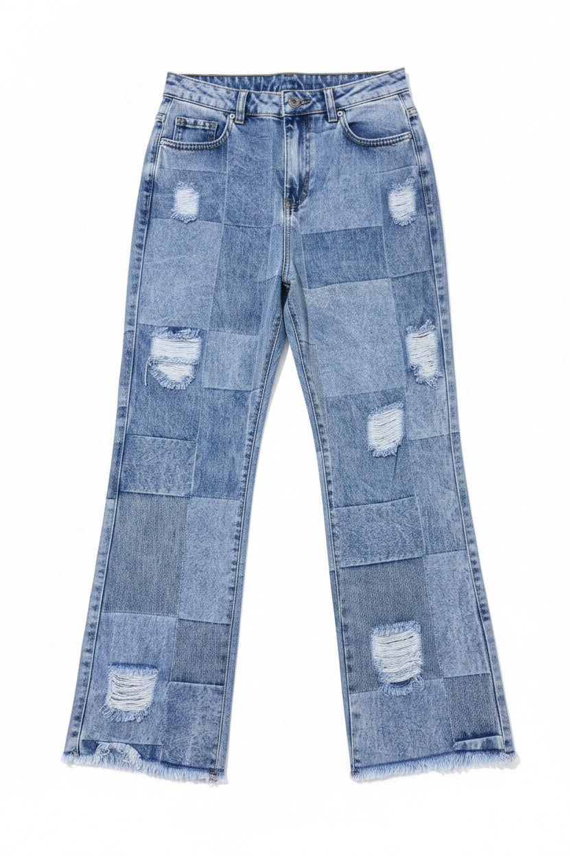 Pantalón Jean palazo colombiano