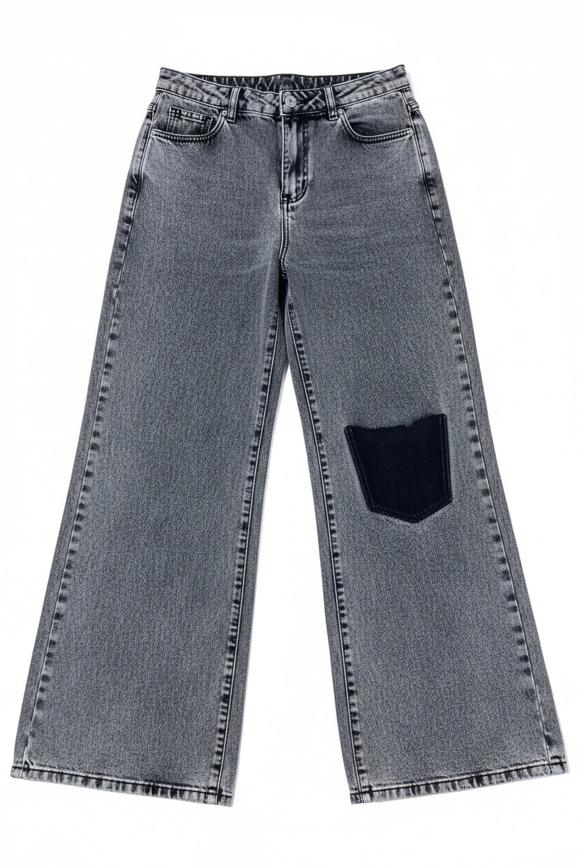 Pantalón jean palazo colombiano